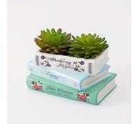 TEMU 1pc de Cerámica de con Forma de Libro, Retro de Libro, de Cerámica Única para Decoración del Hogar, Adecuado para , Estante, Repisa, Decoración de Mesa de Comedor
