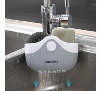 TEMU 1pc de de Fregadero de Plástico - Organizadora de Fregadero de Cocina con Esponjas, Estropajos y de Limpieza - Accesorio de Almacenamiento de Fregadero de Fácil Instalación