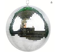 TEMU 1pc de Espejo de Vidrio, Disco Reflectante, Accesorio para Fotografía, Decoraciones de para Hogar Sala Oficina, Adecuada para Halloween Navidad Día de San Valentín Año Iluminación