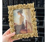 TEMU 1pc de Fotos Cuadrado Vertical Bohemio Vintage - de Mesa Adecuado para Fotos, , Certificados - de Exhibición Elegante para Escritorio