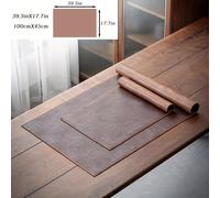 TEMU 1pc de Mesa de Cuero PU, de Mesa de de Cuero, de Mesa de Microfibra, de Mesa Retro Chino, de Mesa de Color Sólido, Disponible de Cara