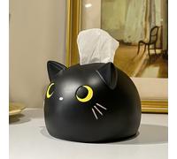 TEMU 1pc de Pañuelos de Resina y Tierna con Diseño de Gato, Porta Toallas de Papel Adorable y , Dispensador de Servilletas para Decoración del Hogar