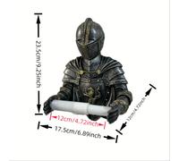 TEMU 1pc de portapañuelos en la pared con diseño de caballero, material de resina autoadhesivo sin necesidad de taladrar, adecuado para baño, y decoración del hogar