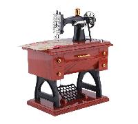 TEMU 1pc de retro - Decoración vintage de máquina de coser para el hogar - Melodías relajantes y tranquilizadoras para tu escritorio
