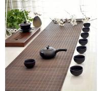 TEMU 1pc de té de bambú sin bordes, cortina de té de bambú, de bambú para del té, se puede cortar a medida