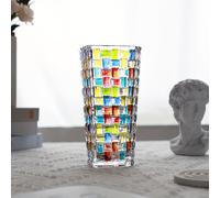 TEMU 1pc de Vidrio Pintado y Tejido , de Lujo con Puntos de Cristal Decorativos, Artesanal, Ideal para Hogar, Oficina o Regalos