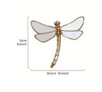 TEMU 1pc Decoración de Pared Dorada - Elegante Adorno Minimalista con Acabado Espejo, para Sala, Oficina o Museo Entomológico - Regalo para Amantes de Insectos y , Reflectantes
