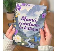 TEMU 1pc Diario de en Español para Mamás y Abuelas - Bilingüe Inglés/Español ", tu !" (¡Cuélmela!) Elegante Libro Floral y Verde con Preguntas Escriturares, Regalo Familiar e Histórico