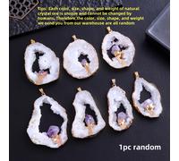 TEMU 1pc Elegante Colgante de Cristal de Natural Chapado en | Collar de Moda para Decoración de Fiestas y Regalos, Regalo para de San Valentín