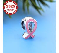 TEMU 1pc Elegante Dije de en Plata 925 - Diseño de Cinta Estiloso para Pulseras y Collares DIY, Regalo Ideal para Fiestas y