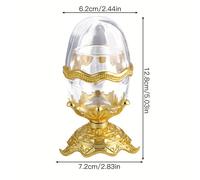 TEMU 1pc Elegante Porta Palillos - Transparente de Acrílico con Base Ornamentada, Dispensador de Palillos Portátil y Recargable para Decoración del Hogar y Comedor