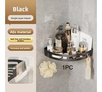 TEMU 1pc Estante de Esquina para Cocina, Baño, Inodoro, Almacenamiento, Repisa de Baño, Colgante Triangular sin Taladro para Lavabo de Inodoro