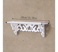 TEMU 1pc Estante de Pared de PVC, Tablero de Capas No Perforado, Estante Colgante, Decoración de Pared para TV, Tablero de Partición en Línea