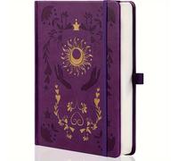 TEMU 1pc Estética Vintage A5 Cuaderno - de , 100GSM 400 páginas, Regla , Inglés, de fantasía y anime, Ideal para trabajo, viajes,