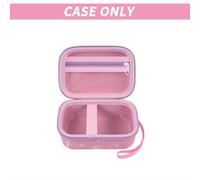 TEMU 1pc Estuche de almacenamiento de cámara duro EVA para Goopow, Mgaolo, CIMELR, Seckton, OZMI, Dylanto - organizadora con cremallera resistente con asa cómoda - Rosa (Cámara no incluida)