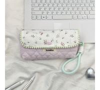 TEMU 1pc Estuche de lápices Florales - Gran Capacidad, Organizador de Papelería Portátil con Correa Rosa, Ideal para Oficina, y Regalos, para Pascua, , Halloween, Estuche de lápices Mono