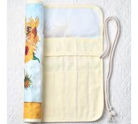 TEMU 1pc Estuche para Agujas de Tejer Compatible con DPNs/Ganchillos - Rollo de Agujas de Lona con Bolsa de Almacenamiento, Organizador Compacto para Crochet Tunecino y Agujas Dobles Cortas (//)
