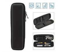 TEMU 1pc Estuche para lápices negro, estuche para bolígrafos, estuche rígido de EVA, estuche para auriculares, estuche para artículos de papelería, de almacenamiento, bolsa de maquillaje, uso en
