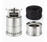 TEMU 1pc Estufa Portátil de Acero Inoxidable para Leña y - Ideal para al , Camping, Picnics y Senderismo