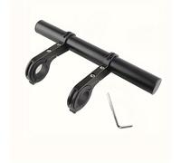 TEMU 1pc Extensión para Manillar de Bicicleta Aleación de Aluminio, Extensión de Manillar de Bicicleta Instalación Foco GPS Soporte, con 2pcs Abrazaderas Sujetadores y 1pc Llave Allen
