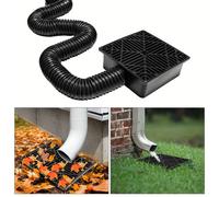 TEMU 1pc Extensiones de bajante de canalón de lluvia, adaptador de drenaje sin excavación, de , kit de extensión de bajante, extensor de bajante flexible para exteriores y césped