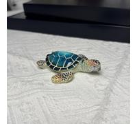 TEMU 1pc Figura de de resina de moda, decoración de azul verde, decoración versátil para interior y exterior, no necesita electricidad, adorno de escritorio para hogar y oficina