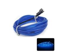 TEMU 1pc FlexiGlow 5M Tira de luz LED de neón USB, iluminación flexible de para la decoración del interior del coche, cable EL de neón decorativo DIY para el de , no requiere pilas