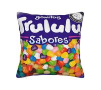 TEMU 1pc Fundas Decorativas Gomitas Asortidos de Frutas para Sala y Dormitorio Acogedores, Suaves, Duraderas y Lavables a Máquina Sin Relleno