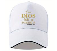 TEMU 1pc Gorra de Texto que Transmite y , Visera Sandwich, Gorra Ajustable para , Ideal para Correr, Fitness, Deportes al y Viajes