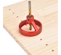 TEMU 1pc Guía de perforación de agujero recto de aleación de aluminio en maderas Dowel Jig Auto centrado Doweling Jig para herramientas de carpintería 6/7/8/9/10mm Drill Bushing