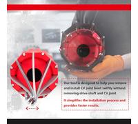 TEMU 1pc Herramienta de extensión de cubierta antipolvo para junta homocinética neumática de acero al carbono, adecuada para el y la instalación de piezas para cojinetes de eje exterior de vehículos.