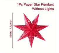 TEMU 1Pc Hollow Star Shape Light Decoration, Ornaments for Eid Celebrations & Ramadan Decor, Ramadan, Party Supplies, Eid Al-Fitr Gifts, Christmas Decor, Star Hanging