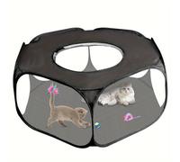 TEMU 1pc Jaula de Juego para Pequeños Animales con , Tienda Plegable y Transpirable para Mascotas Pequeñas, Valla Deportiva Portátil para Exteriores