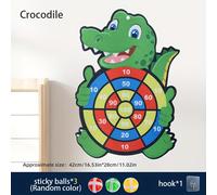 TEMU 1pc Juego de dardos de dinosaurio - de pelota adhesiva de poliéster con gancho extra grande - Diversión en interior y exterior para la coordinación -ojo - 3 bolas adhesivas