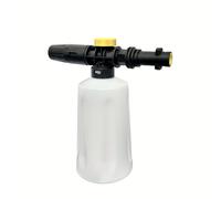 TEMU 1pc Kit de lavadora de presión de generador de espuma de nieve de botella de espuma de para Karcher K2 K3 K4 K5 K6 K7 , lavadora de coche de espuma de jabón boquilla pulverizadora ajustable 700ML