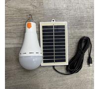 TEMU 1pc Lámpara LED de Camping con Energía Solar y Batería Recargable USB - Lámpara Portátil para Tienda de Campaña al , Reflector con Ganchos para Senderismo, Pesca Nocturna, Jardín