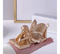 TEMU 1pc Libro de Dorado Escultura, de Resina Figura, Decoración Versátil para Estantería de Libros, , Gabinete de Oficina, Entrada, Ideal para Decoraciones de San Valentín, Año , Pascua