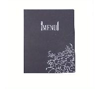 TEMU 1pc Libro de Menú de Lujo en Cuero Sintético, con Encuadernación de Tornillos Metálicos y Páginas Extraíbles, para Restaurantes, Cafés, Bares, Hoteles