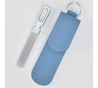 TEMU 1pc Lima de Uñas de Acero Inoxidable de Cara, Herramienta Profesional de Manicura para Pulir y Suavizar Uñas, Accesorio de Belleza para de Uñas Sin Perfume, Accesorios para Uñas
