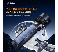 TEMU 1pc Linterna GDSIZHE con Panel Solar y Recargable, Luz de Emergencia Ultrabrillante , Portátil con Cable, Linterna Solar para Camping, de Energía, (Sin Láser)