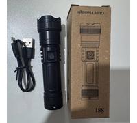 TEMU 1pc linterna LED portátil, multifuncional para exteriores y hogar, material ABS, niveles de iluminación, y , ideal para camping, pesca, running, senderismo y emergencias