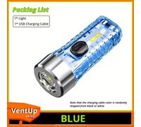 TEMU 1pc Linterna Multifunción con LED para Llavero, Recargable por USB, Portátil y para Pesca, Viajes, Regalos de Vacaciones, Luces de Trabajo