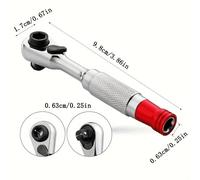 TEMU 1pc Llave de Multifuncional con Porta Brocas 1/4 , Herramienta de Reparación para Destornillador y Sockets
