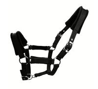 TEMU 1pc LT2000 Cabestro ecuestre para caballos con acolchado de felpa , correas de PP de 25 mm de ancho, herrajes de acero inoxidable, ajuste para caballos