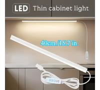 TEMU 1pc Luz de lectura LED inteligente, luz nocturna, luz de gabinete, enchufe USB, con de botón pulsador, tres ajustes de de color, montaje magnético, para luces USB de escritorio/cocina/gabinete