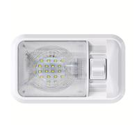 TEMU 1pc Luz de techo LED de 12V | 400 , natural 4000-4500K, Adecuada para RV y camping en remolque, con , de ABS, Sin batería