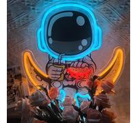 TEMU 1pc Luz Neón de Astronauta, con Impresión UV para una Más Realista y Elegante, Ideal para Decoración a en Salas de Estar, Dormitorios y Pubs, USB para una Operación Fácil y Conveniente