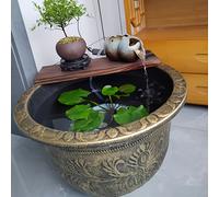 TEMU 1pc Macetero Extra Grande de 18L - Resistente a la Oxidación, Contenedor Impermeable para Jardín y Patio, Diseño con Acabado Anticorrosivo