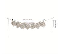 TEMU 1PC Macrame Wall Hanging Lace Decorativos Decoración de Pared Bohemio Decoración de Pared para Dormitorio Oficina Decoración del Hogar