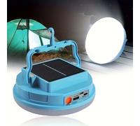 TEMU 1pc MACROCOSM Linterna Portátil y , Luz LED Recargable con Panel Solar, Gancho Magnético, 3 (Foco/Linterna/Observación de Estrellas) para Camping, Emergencias, Uso al , Compatible con Smartphones